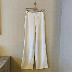 Nwt-le Château High Rise Wide Leg Ivory Trousers (Size:0)